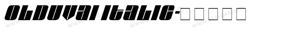 Olduvai Italic字体转换